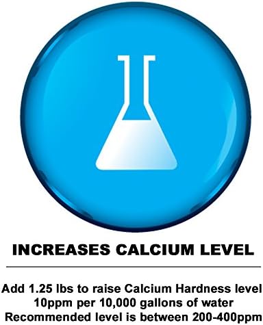 Puri Tech Pool Chemicals Calcium Hardness Increaser Plus – Increases Calcium Hardness Levels & Helps Prevent Corrosion and Staining - 94% Calcium Chloride– 25 lb