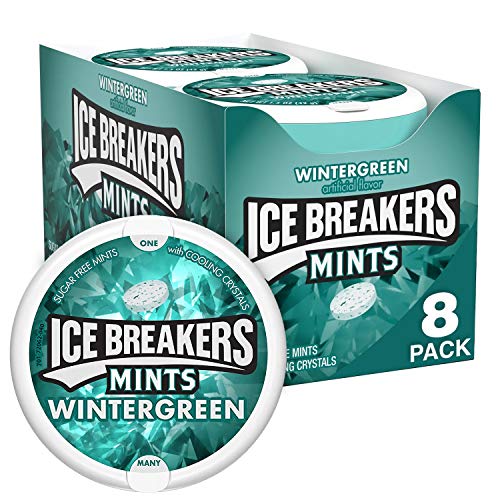ICE BREAKERS Wintergreen Sugar Free Mints Tins, 1.5 oz (8 Count)