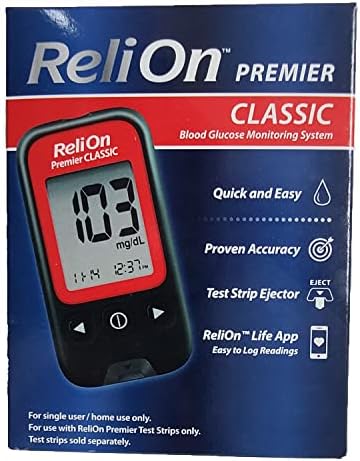 Relion Premier Blood Glucose Monitoring System, Classic by Reli On