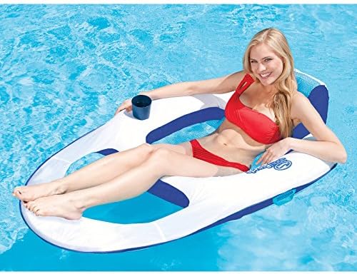 Swimways Spring Float Recliner - Blue/Aqua