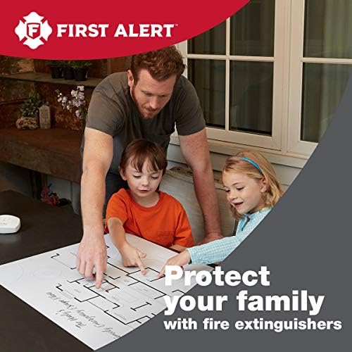 First Alert Fire Extinguisher, Standard Garage Use | GARAGE10 UL RATED 10-B:C, Red 1-Pack