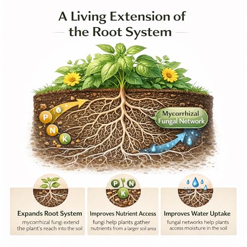 Mycorrhizal Fungi Plus Starter Fertilizer for Plants, Made in The USA, Plant Success Organics, Root Stimulator, Treats 480 Plants