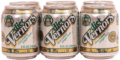 diet Vernors Ginger Soda (ale), zero calorie original