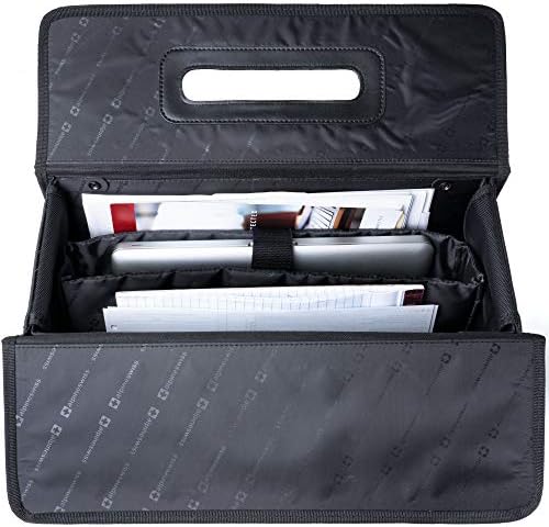 Alpine Swiss Rolling Briefcase | Laptop Bag For Men & Women | Hard Side Catalog Case on Wheels | Legal Size File Dividers | Lawyers Attache Case