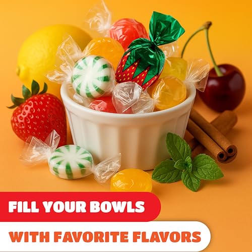 Hard Candy Assortment, Old Fashioned Candy Individually Wrapped - 2 Lb Pack