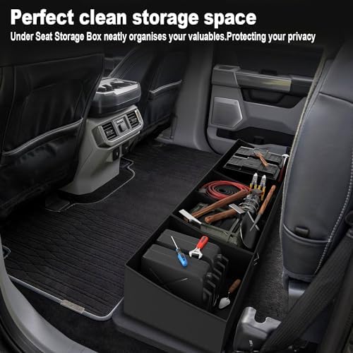 Foldable Under Seat Storage Box for Ford F-150 2017-2025 and F-250/F-350/F-450/F-550 Super Duty | Crew Cab |FOR Ford F150 Accessories Truck bed
