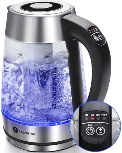 Aigostar Electric Kettle with Temperature Control and Tea Infuser