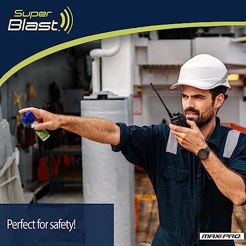 Personal Safety Horn Alarm - Blue, Voice Control, 120dB, 30 ft Range