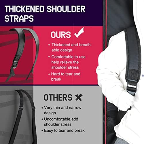 Ruibo 61 Key Keyboard Gig Bag Case,Portable Durable Keyboard Piano Waterproof 600D Oxford Cloth with 10mm Cotton Padded Case Gig Bag 40"x16"x6"