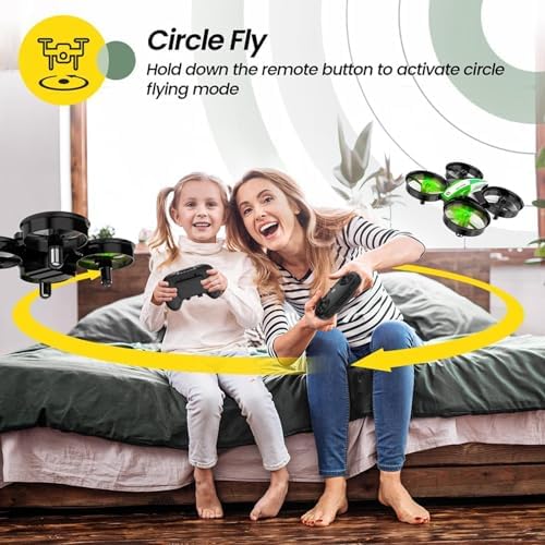 Holy Stone Mini Drone for Kids and Beginners RC Nano Quadcopter Indoor Small Helicopter Plane with Auto Hovering, 3D Flips, Headless Mode and 3 Batteries, Great Gift Toy for Boys and Girls, HS210 Blue