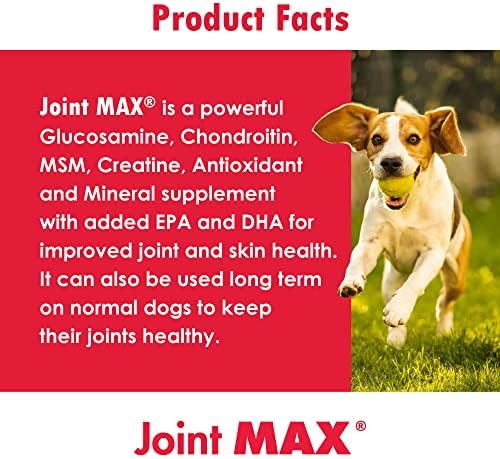 Double Strength (DS) Capsules for Dogs, Glucosamine, Chondroitin, Vitamins and Antioxidants
