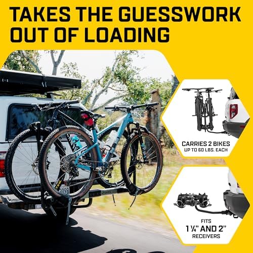 Saris Freedom Hitch Rack – Lightweight Platform Bike Carrier for Car, SUV & Truck – No Frame Contact, Anti-Wobble, E-Bike Compatible – 2 or 4 Bike