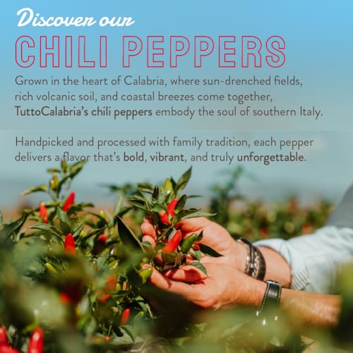 TUTTOCALABRIA Pepperoncini Peppers, Hot Pickled Green Calabrian Chili