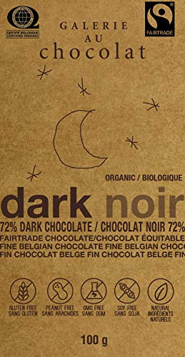 Jelina's 72% Dark Chocolate Bar, 3.35 Ounce (Pack of 8)