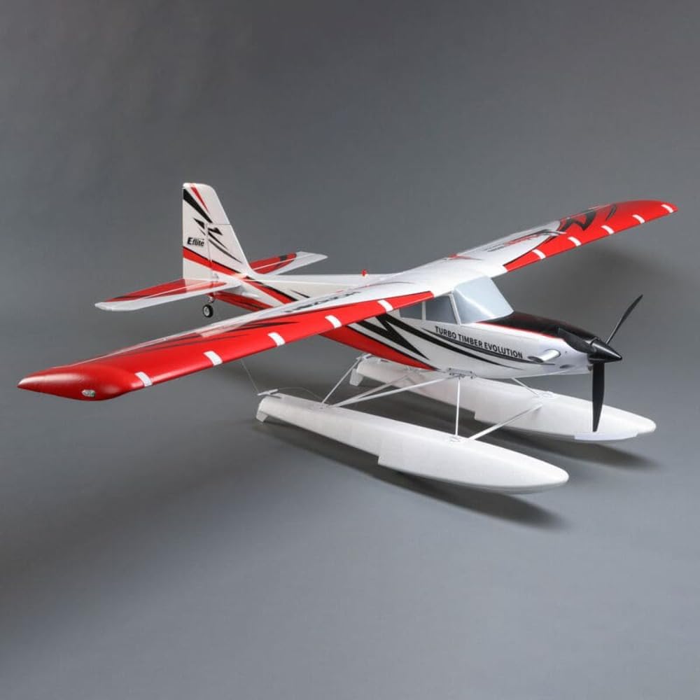 E-flite RC Airplane Turbo Timber Evolution 1.5m Smart BNF Basic Transmitter Battery and Charger Not Included Includes Floats EFL105250B