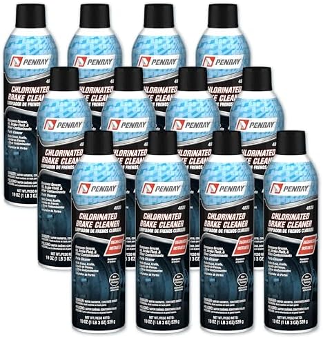 Penray 4820-12PK Chlorinated Brake Cleaner - 19-Ounce Aerosol Can, Case of 12