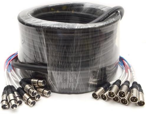 Seismic Audio SARLX-8x100 100-Feet 8-Channel XLR Snake Cable for Live, Recording, Studios, Gigs