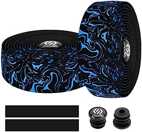 Chooee Road Bike Handlebar Tape,2PCS Bicycle Bar Tape,Red/Blue/Green/Yellow/Orange/Purple/Silver/Black