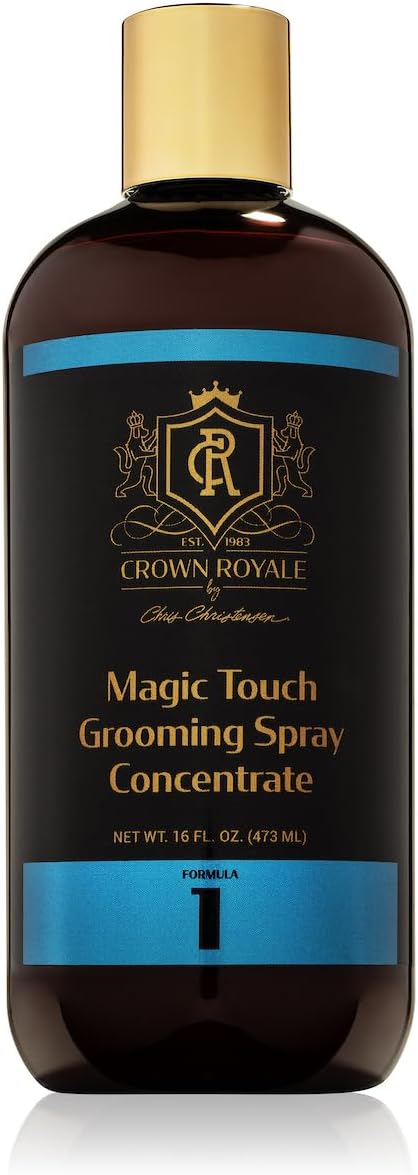 Crown Royale Magic Touch Formula 1 Pet Grooming Spray Concentrate, No Heavy Build-Up, Finishing Spray, Prevents Coat Matting