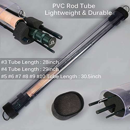 M MAXIMUMCATCH Maxcatch Extreme Graphite Fly Fishing Rod 4-Piece 9 Feet with IM6 Carbon Blank, Hard Chromed Guides, A Cork Grip (Size:3/4/5/6/7/8/10wt)