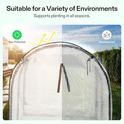 VIVOSUN Mini 4-Tier Greenhouse with Wheels