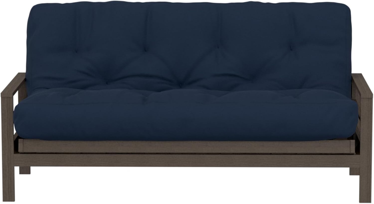 Royal Sleep Products by The Futon Factory 12 inch Foam Futon Mattress - Solid Black Fabric - Full Size - CertiPUR Certified Foams - Made in USA - (Frame not Included)