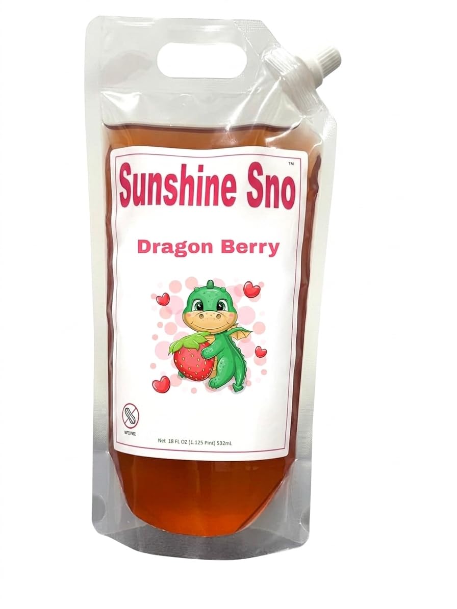 Sunshine Sno Organic Snow Cone Syrup Tiger's Blood- 18oz