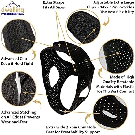 Anti Snore Chin Strap, Anti-Dry Mouth Chin Strap for CPAP Users, Stop Noise