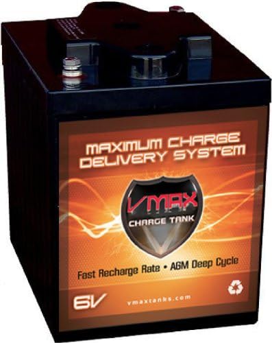 VMAX6-225 GC2 AGM Deep Cycle Battery Replacement for Club Car Transporter 4-Electric 6V 225Ah Golf Cart Battery