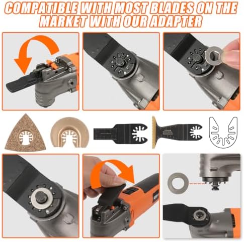 ENERTWIST 4.2 Amp Oscillating Multitool Kit with 31pcs Saw Accessories