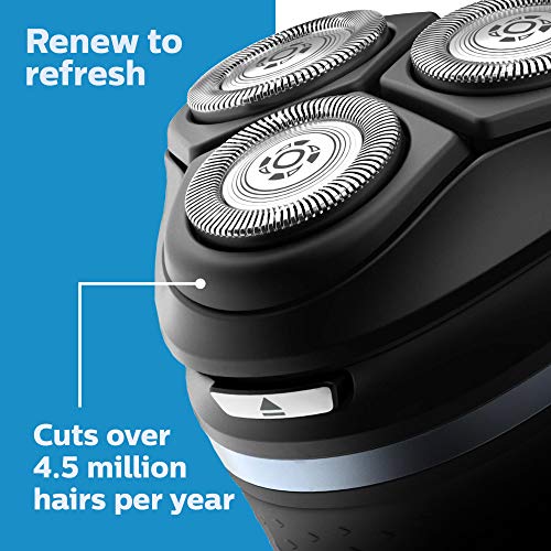 Philips Norelco Genuine Replacement Heads, 3 Count | 27 Self Sharpening PowerCut Blades, Compatible with Series 1000 - 3000, SH30/52