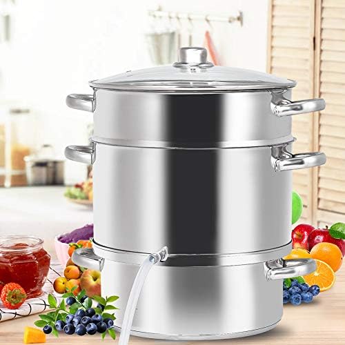 WATERJOY 11 Qt Steamer Jucicer, Stainless Steel canner cookware For Food Vegetables Fruit
