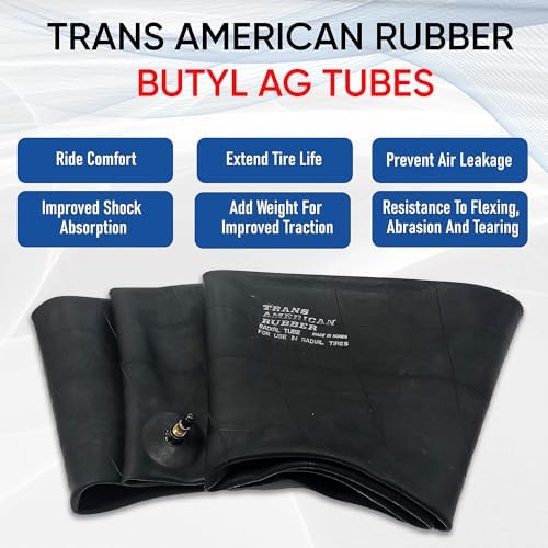 Trans American Rubber Tractor/Implement Inner Tube with TR-218A Valve Stem (11.2R-24/12.4R-24)