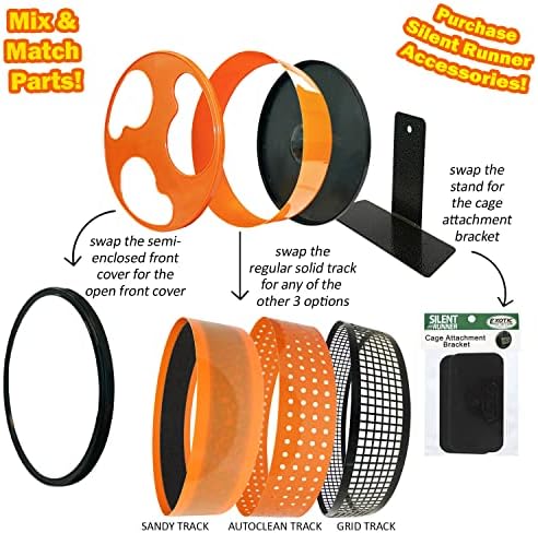 Sandy Track - for Green Silent Runner 12" Wide - Textured Nail Trimming Track for Pet Exercise Wheel (Green 12" Wide)