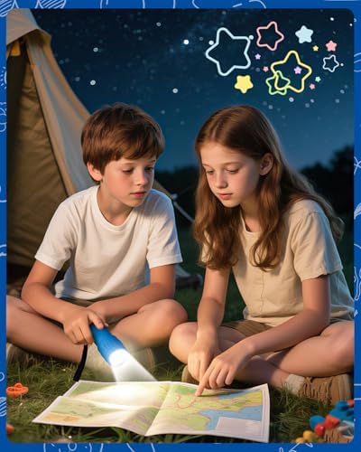 EverBrite 16-Pack Mini LED Flashlights with 48 AAA Batteries Included | 16-Pack small flashlights in 4 colors, including AAA batteries, ready-to-use for Home Emergency, Hiking, Bulk Holiday Gifts