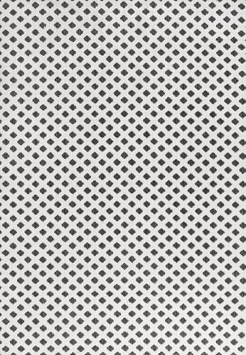 JONATHAN Y Mini-Diamond Trellis Indoor Outdoor Area Rug 3X5 White/Black, Rabat High-Low Pile for Backyard, Patio, Porch, Easy-Cleaning, High Traffic