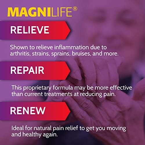 MagniLife Pain & Inflammation Relief Foam, 4 oz, Non-Greasy Pain Reliever for Muscle, Joint, Knee, Hip, Back, Foot, Helps Ease Stiffness, Soreness