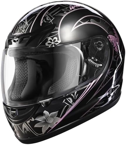 Full Face Motorcycle Helmet Adult ATV Helmet DOT Approved | Ultra-Lightweight, with Anti-Fog Visor, Breathable Liner, For Street Bike