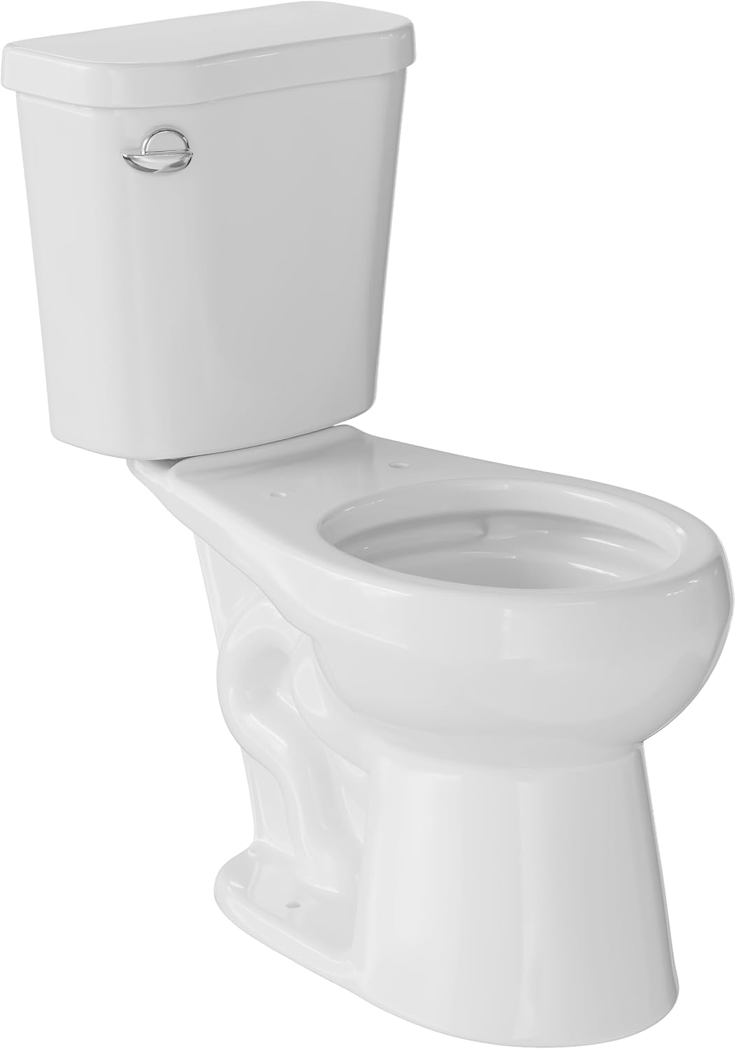 Two-Piece Toilets for Bathrooms, Comfort ADA Toilet with 19" Height, Elongated with Soft Close Seat, Power Flush 1.28 GPF