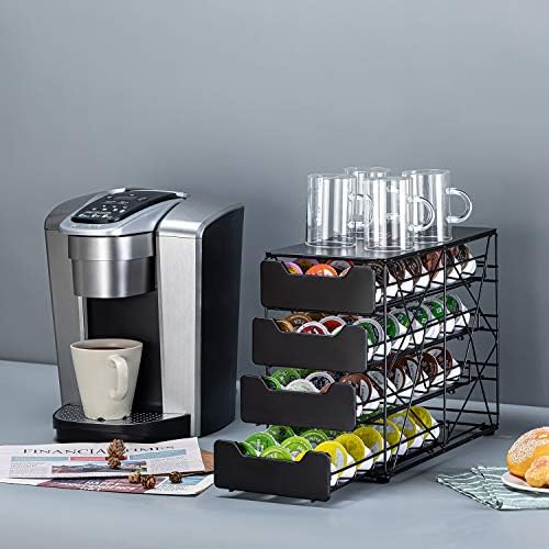 k cup Holders for Counter Small for Keurig k-cup Holder for mr Coffee for Tea (105 pods-5 tiers)