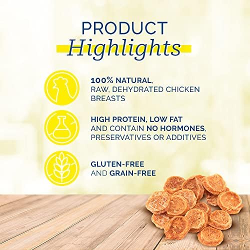Pet Center Inc. (PCI) Chicken Nibble Dog Treats, 2.25lb. – 100% Real Raw Dehydrated Chicken Breast Bites for Small, Medium & Large Dogs
