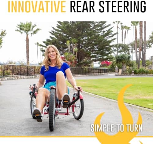 Mobo Triton Pro Adult Tricycle for Men & Women. Beach Cruiser Trike. Pedal 3-Wheel Bike