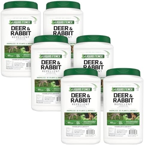 Liquid Fence Deer And Rabbit Repellent Granular 2 Pounds, Apply Year-Round
