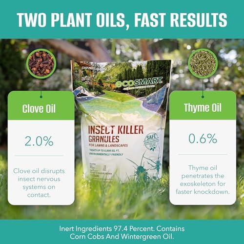 EcoSMART Insect Killer Granules for Lawns & Landscapes, 10 lb Bag, Plant-Based Pest Control with Clove & Thyme Oil