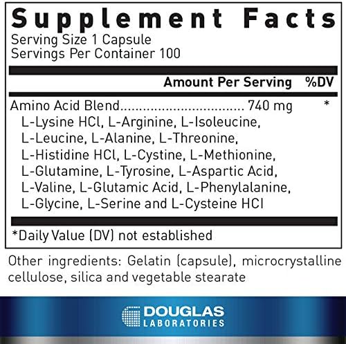 Douglas Laboratories Aminoblend | Nutritionally Balanced Mixture of Amino Acids | 100 Capsules