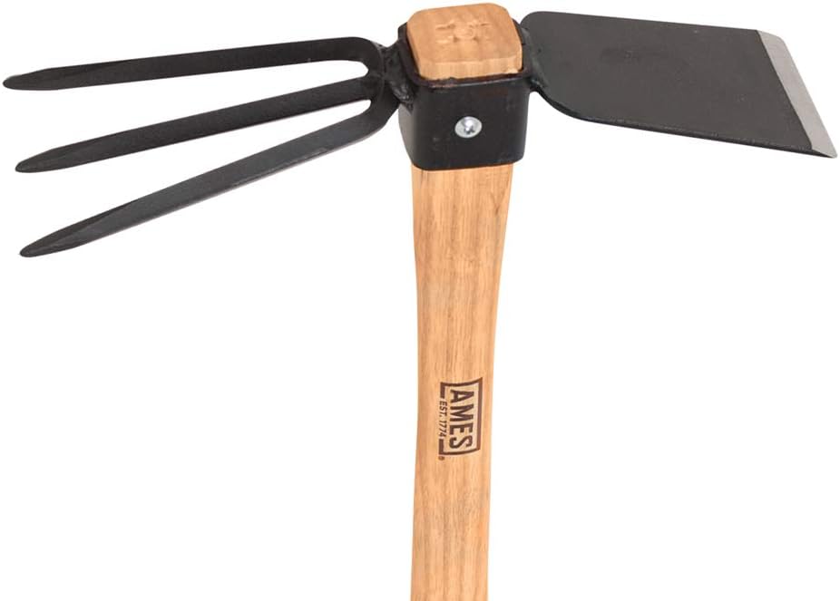 Ames The Companies, INC 1994800 Hoe/Cultivator Combo with Wood Handle