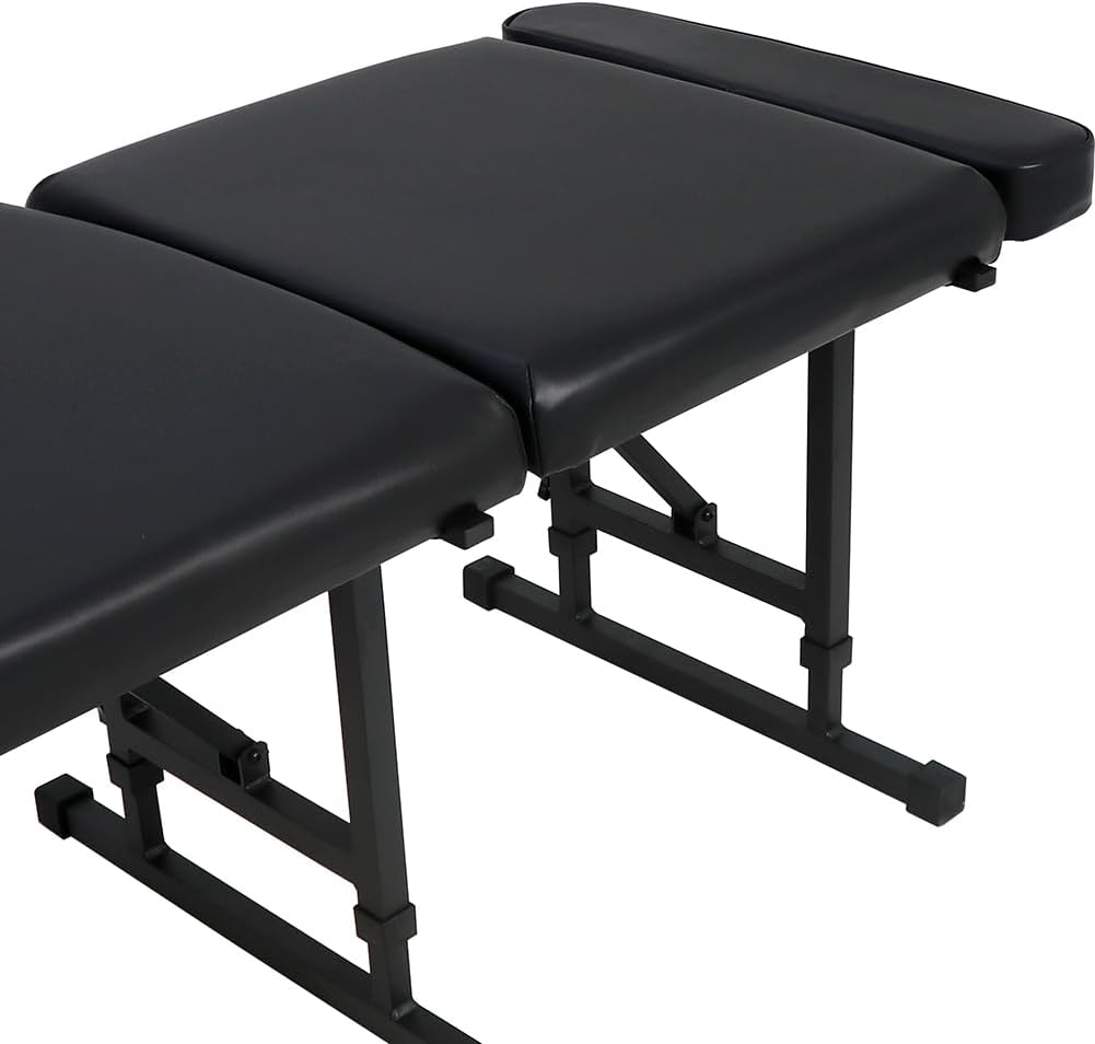 Sheffield 160 Elite Professional Portable Chiropractic Table - Lightweight Adjustable Folding Design (Charcoal)
