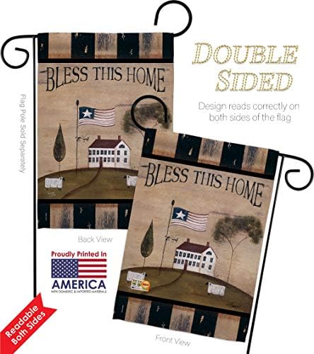 Welcome Bless This Home Burlap Garden Flags Pack Country Living Primitive Farm Western Barn American Rustic Cowboy Rural Ranch USA Vintage Applique