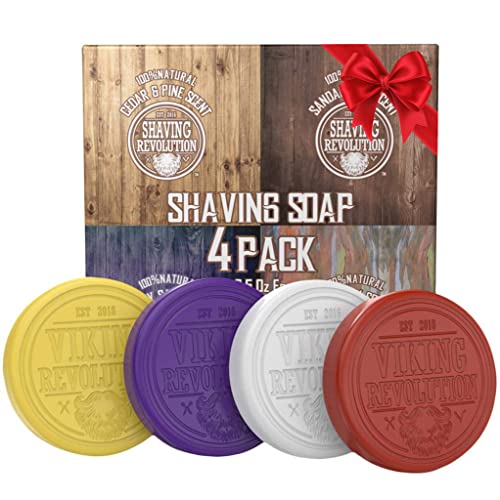 Viking Revolution Shaving Soap Variety Set 1 - 2.5 oz (4 Pack)
