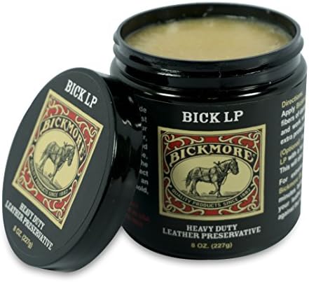 Bickmore Bick LP Leather Conditioner 8 oz, Scratch Repair | Heavy-duty preservative protects, softens and restores dry, cracked leather. Made in USA.